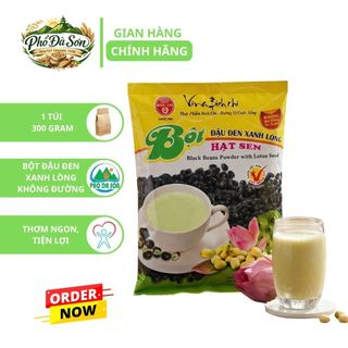 Bột Đậu Đen Xanh Lòng Không Đường Bích Chi - (300gr/gói) Thùng 10 Gói
