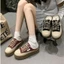 Sục Giày Nữ Độn Đế Bằng Cao Cấp 2 Màu Phong Cách Retro Thời Trang Cá Tính Thể Thao