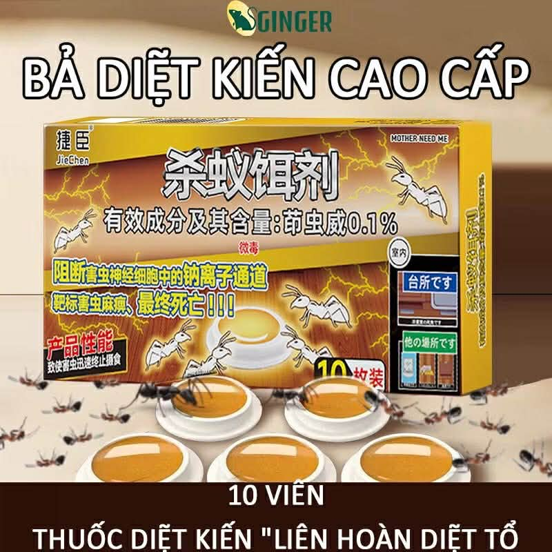 Diệt Sạch Tổ Kiến 48h | An Toàn Nhà Có Bé Bả Diệt Kiến Liên Hoàn 10 Viên