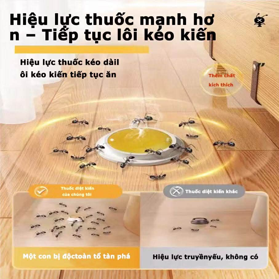 Diệt Sạch Tổ Kiến 48h | An Toàn Nhà Có Bé Bả Diệt Kiến Liên Hoàn 10 Viên