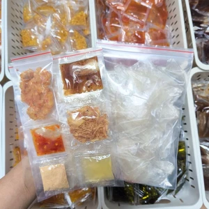 5 bịch Bánh Tráng trộn Tóp Mỡ 5 vị nhiều loại Sốt Bò - Muối Béo - Sốt Tắc - Sate - Sốt Me - Dầu hành - Muối Nhuyễn Tôm