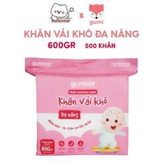600G 300G KHĂN VẢI KHÔ ĐA NĂNG GUMI MỀM DAI CHO MẸ VÀ BÉ SIÊU TIỆN LỢI
