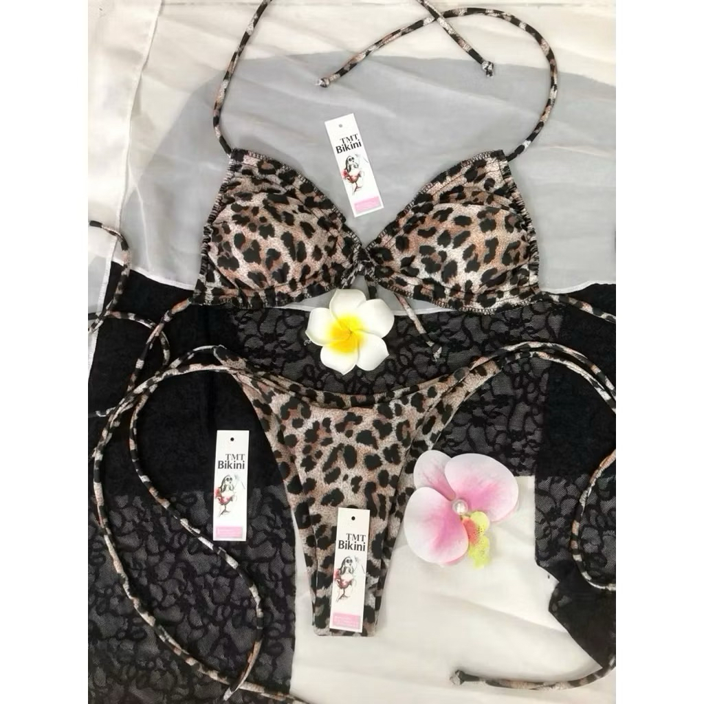 Bikini DTD áo tắm hai mảnh beo quần lọt nhỏ áo rút dây ( sẵn hàng )
