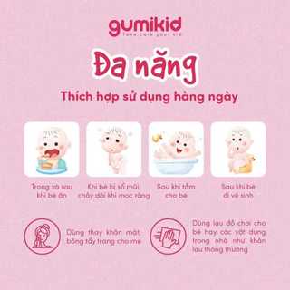 600G 300G KHĂN VẢI KHÔ ĐA NĂNG GUMI MỀM DAI CHO MẸ VÀ BÉ SIÊU TIỆN LỢI