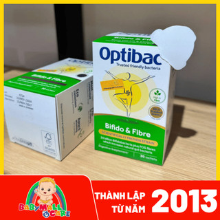 MEN VI SINH OPTIBAC PROBIOTICS BIFIDO FIBRE GIẢM TÁO BÓN BỔ SUNG CHẤT XƠ CHỨA 25 TỶ B. LACTIS BB-12®