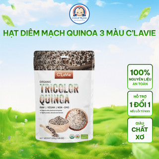 Hạt Diêm Mạch Quinoa 3 Màu Hữu Cơ C’lavie Giàu Chất Xơ Giảm Thèm Ăn Tốt Cho Người Tiểu Đường 200g