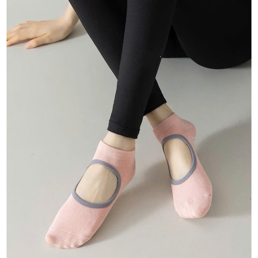 Vớ Tất YOGA cổ thấp chống trượt 9 màu phong cách dễ thương, xinh xắn.