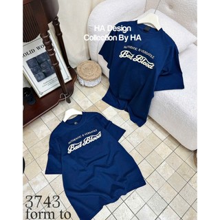 Áo Thun Nữ BAD Màu Xanh Ngắn Tay Form Rộng QCCC Cao Cấp