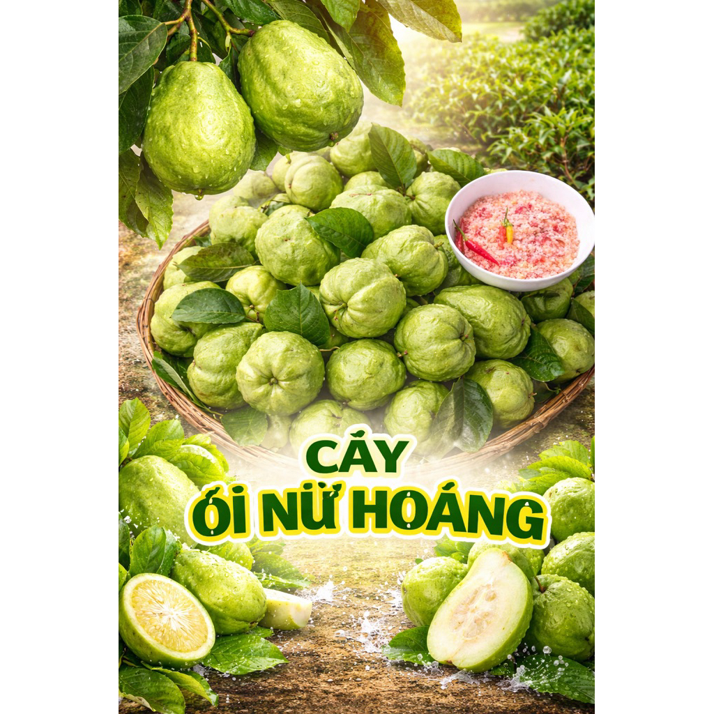 CÂY ỔI NỮ HOÀNG – GIÒN NGỌT, ÍT HẠT, TRÁI TO ĐẸp.