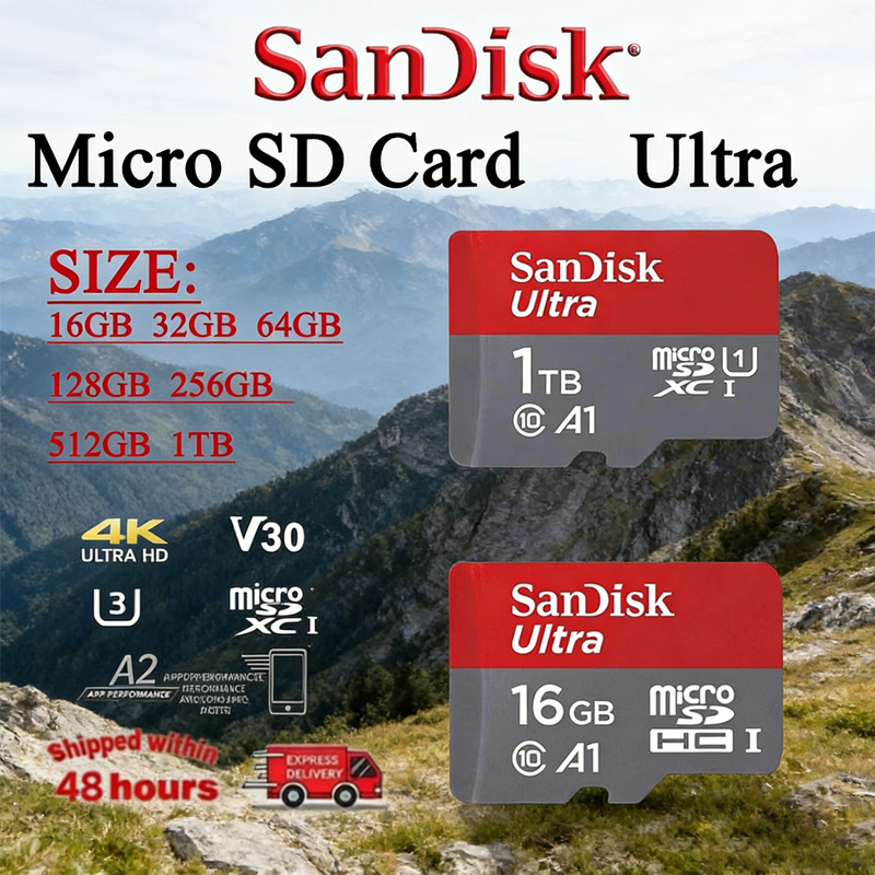 Thẻ Nhớ SanDisk MicroSDHC Ultra 4GB/8GB/16GB/32GB/64GB - Tặng Kèm Áo Thẻ - Tốc Độ Truyền Tải Nhanh