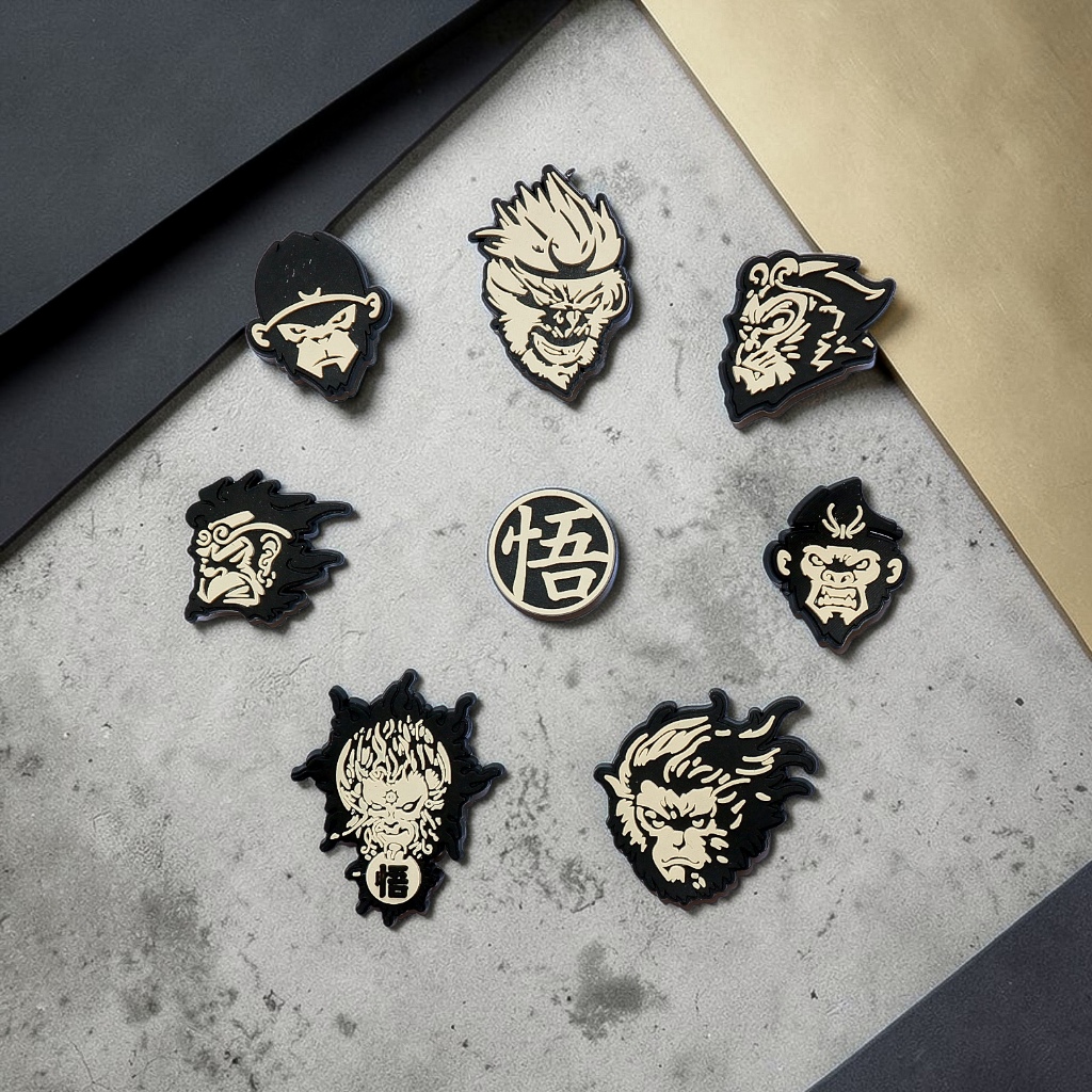 Set charm VVUKONG gắn dép cross, Nút gắn phụ kiện sticker hoạt hình anime nhựa PVC CROSS TREND