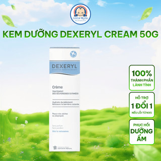 Kem Dưỡng Dexeryl Cream Pháp Dưỡng Ẩm Phục Hồi Da Hiệu Quả, Lành Tính, Không Mùi, Không nhờn 50g