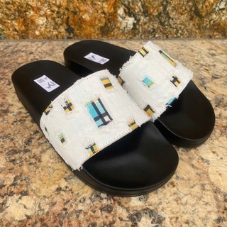 Dép Lê Nam Nữ Quai Ngang Chất Liệu JEAN cao Cấp Gắn Mác Vương Niệm HOTREN 2026 Đế PU Êm Mềm SIZE 36-43