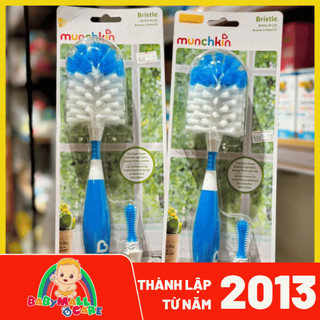 Dụng Cụ Cọ Rửa Bình Sữa Bristle Munchkin Kèm Cọ Núm Ti Đế Đứng Chống Khuẩn | Babymall & Care