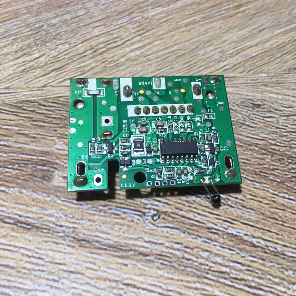 [Mẫu có cân bằng] Mạch 4s nhận sạc zin makita, BMS 14,4V-16,8V
