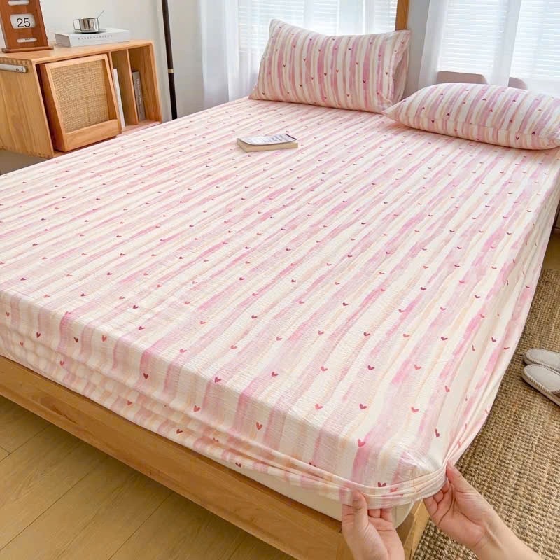 Set Ga + 2 vỏ gối đầu cotton icy mềm mại, thoáng mát thấm hút mồ hôi nằm không bí nóng
