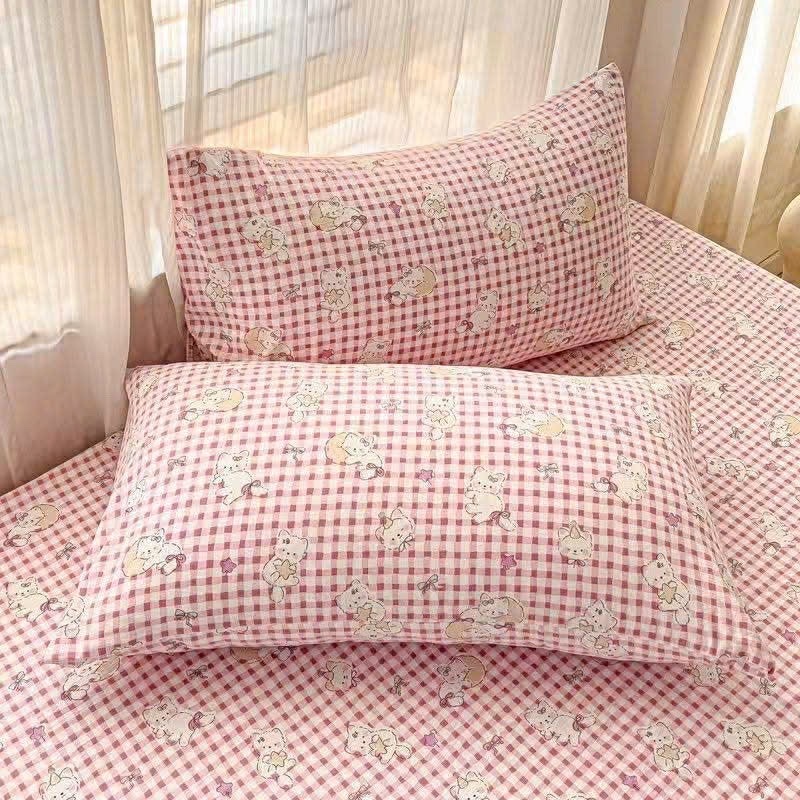 Ga giường ko kèm vỏ gối cotton icy mềm mát thoáng khí dùng cho mùa hè