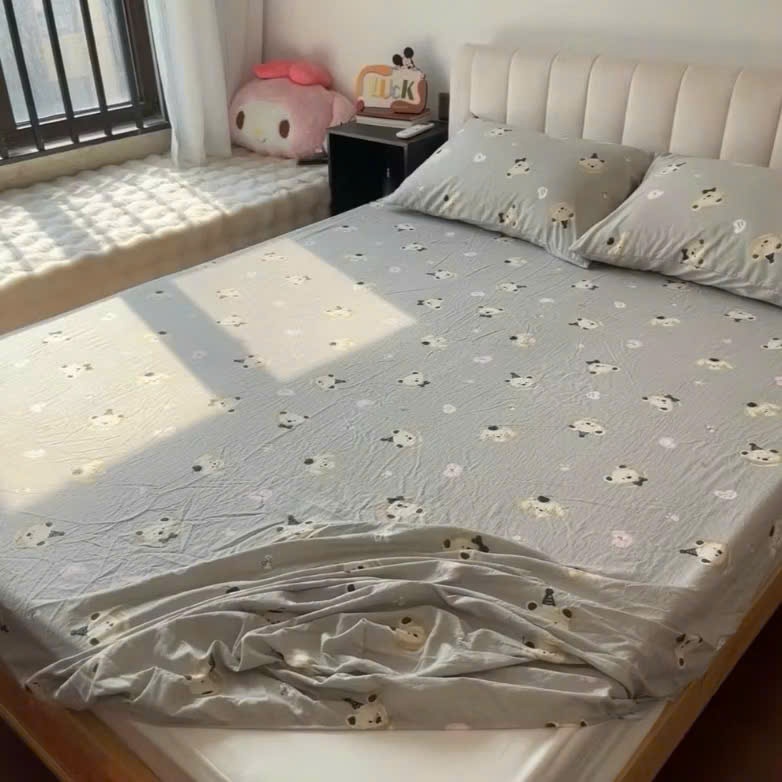 Set Ga + 2 vỏ gối đầu cotton icy mềm mại, thoáng mát thấm hút mồ hôi nằm không bí nóng