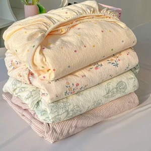 Ga giường ko kèm vỏ gối cotton icy mềm mát thoáng khí dùng cho mùa hè