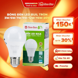 (Hỏa Tốc 4h) Bóng đèn LED BULB A tròn 3W 5W 9W 7W 12W 15W Rạng Đông Bảo hành 24 Tháng 1 đổi 1, Siêu Sáng, Siêu Tiết Kệm