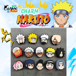 Set Charm Naruto Làng Lá Kakashi Naruto Sasuke Sakura Itachi Jiraiya Minato Madara Gaara Lee Shikamaru 3D Cute DỄ THƯƠNG