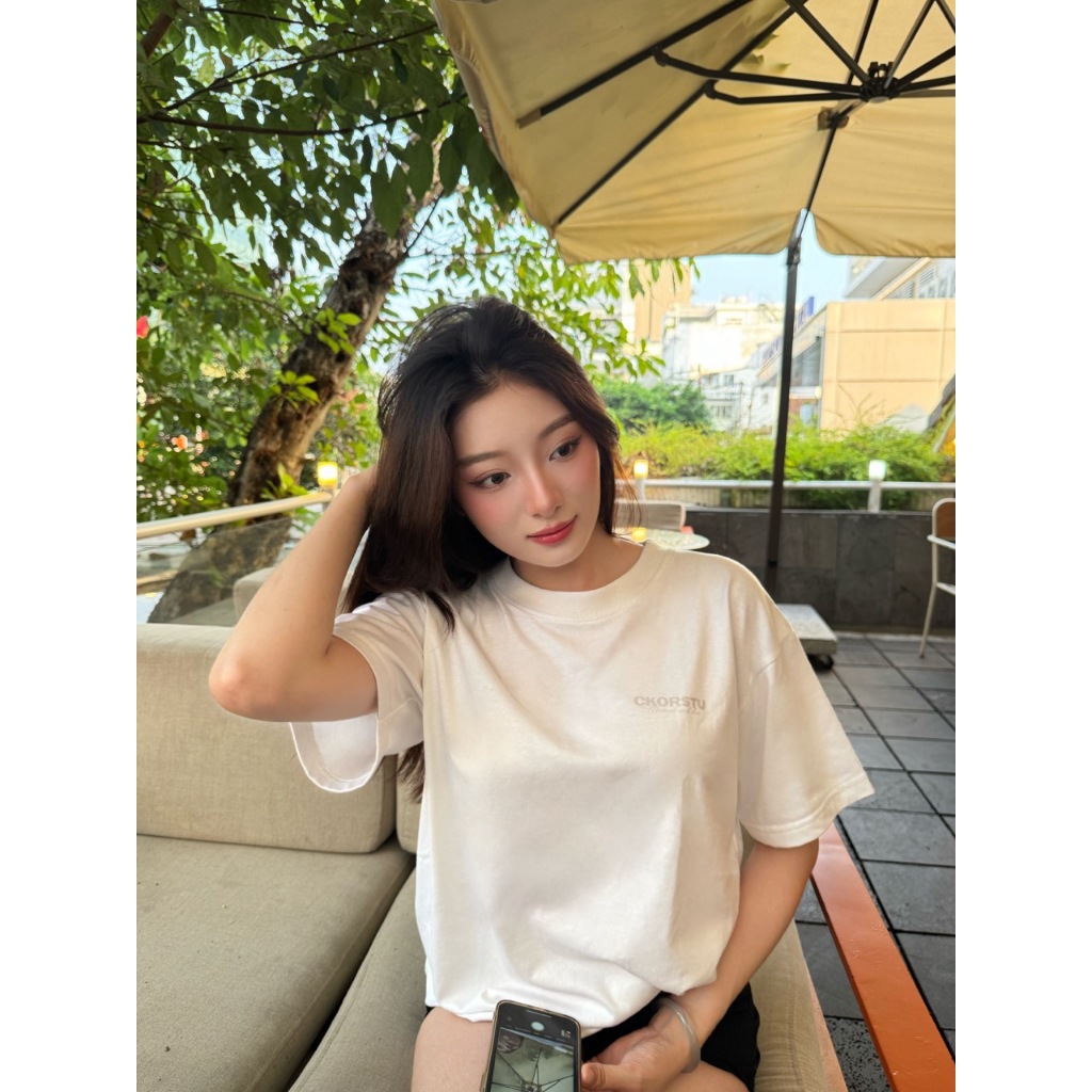 Áo Thun Boxy IN NỔI CKOR Premium Cotton 260gsm Dày Dặn Mềm Mịn Đứng Form Tay Lỡ Nam Nữ Cổ Tròn