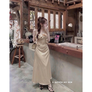VÁY LỤA 2S BÈO VẠT DÁNG DÀI HOT HIT