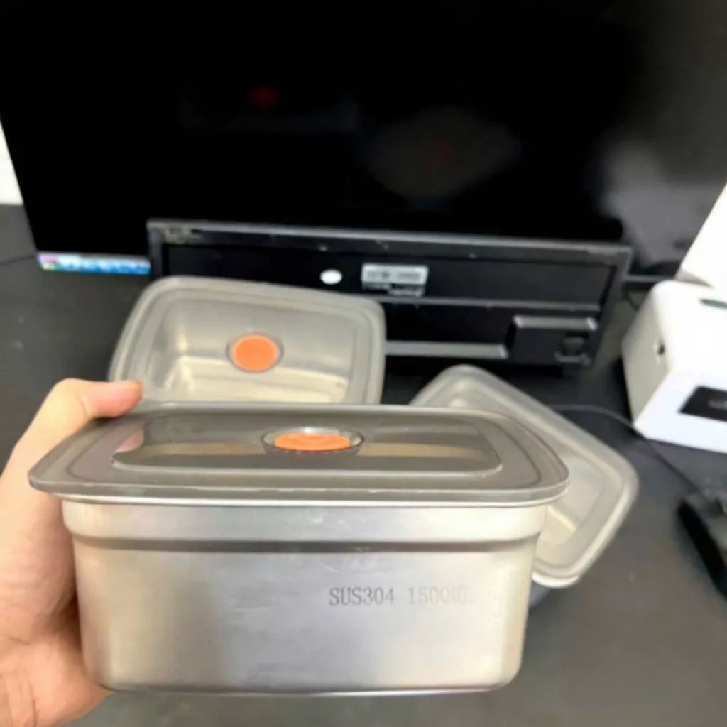 Hộp Đựng Thực Phẩm Inox 304 Cao Cấp Chống Gỉ Giữ Đồ Ăn Tươi Ngon Dung Tích 1500ml