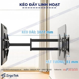 Khung Treo Tivi Xoay Đa Năng E900 (47 - 90 Inch) - Cánh Tay Dài Siêu Chịu Lực,