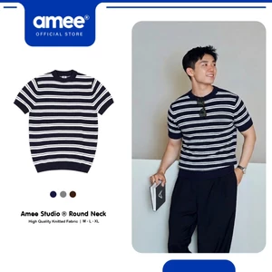 Áo Thun Len Dệt Kim Phối Kẻ Amee Studio Chất Liệu Len Lông Thỏ Cao Cấp / Pisces