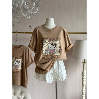 Áo Phông Kitty Bạc Màu Chuẩn Linh Hoàng