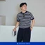 Áo Thun Len Dệt Kim Phối Kẻ Amee Studio Chất Liệu Len Lông Thỏ Cao Cấp / Pisces