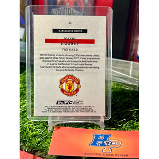 Thẻ bóng đá Wayne Rooney Bona Fide Baller Topps Manchester United Team Set 2025/26