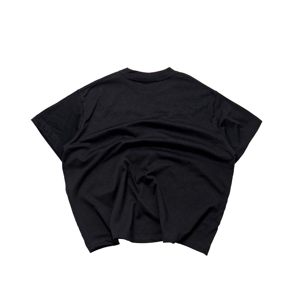 Áo thun BOXY Unisex DREVE " LOGO " // BLACK // 99 + 1% Cotton
