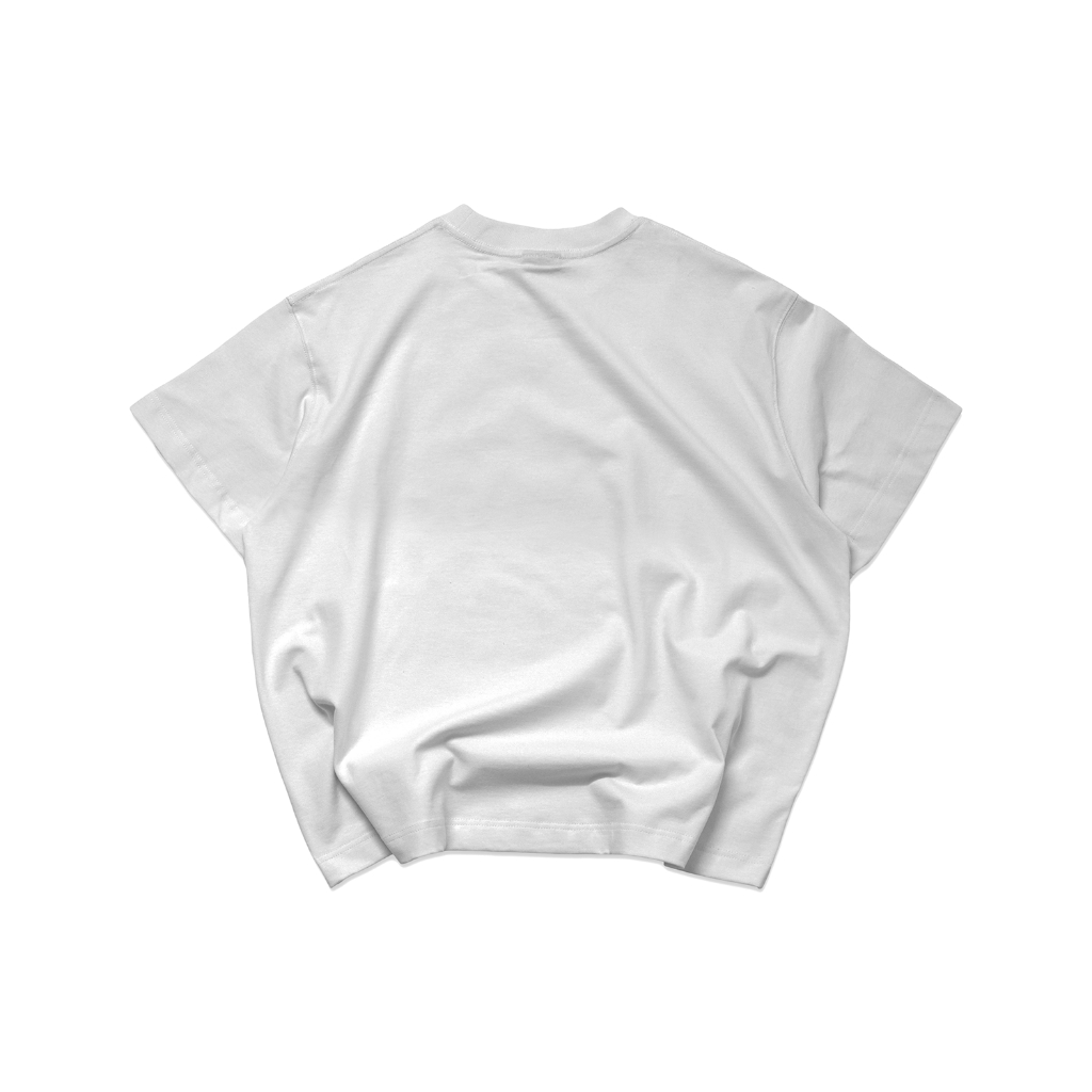 Áo thun BOXY Unisex DREVE " LOGO " // WHITE // 100% Cotton
