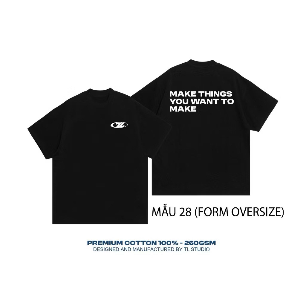 Áo thun oversize - 100% cotton - định lượng 250gsm