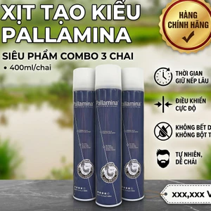 Gôm Xịt Tóc Pallamina Professional 400ml - Keo Vuốt Tóc Giữ Nếp Không Bết Dính (Tổng Kho Giá Sỉ)