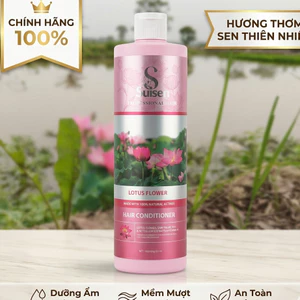 Dầu Xả Suisen Lotus Flower 1000ml Hương Hoa Sen - Dưỡng Tóc Mềm Mượt Phục Hồi Tóc Hư Tổn Chính Hãng