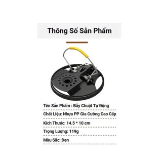 (Com bo 2 cái) Bẫy Chuột Kẹp, Bẫy Chuột Kẹp Thông Minh Dùng Bắt Chuột Siêu Nhạy, Dễ Dùng, Tái Sử Dụng Nhiều Lần