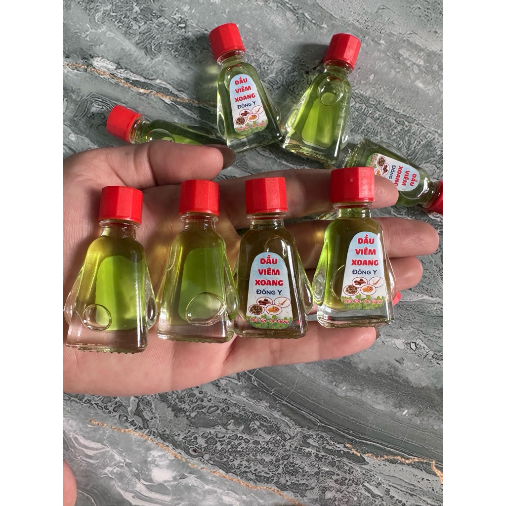 combo 33 chai dầu viêm xoang màu xanh không rễ 3ml