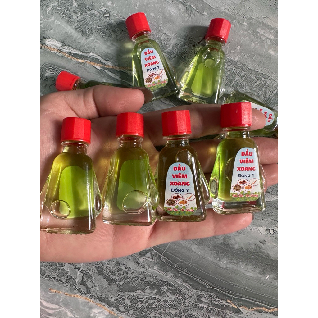 combo 33 chai dầu viêm xoang màu xanh không rễ 3ml