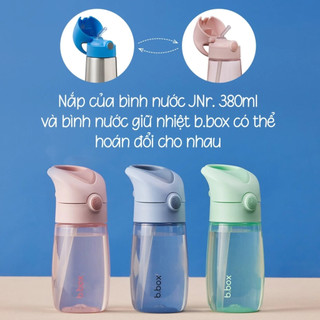Bình Nước b.box Jnr 380ml Cho Bé – Thiết Kế Tay Cầm Dễ Cầm, Ống Hút Silicone Mềm, Chống Rò Rỉ