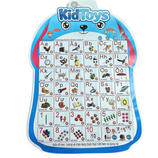 Bảng chữ cái điện tử KidToys – bảng học thông minh treo tường cho bé