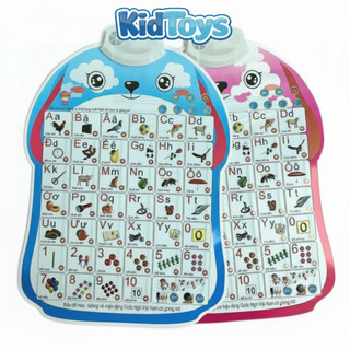 Bảng chữ cái điện tử KidToys – bảng học thông minh treo tường cho bé