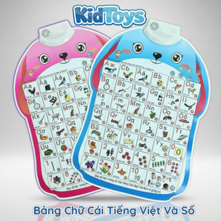 Bảng chữ cái điện tử KidToys – bảng học thông minh treo tường cho bé
