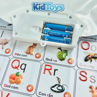 Bảng chữ cái điện tử KidToys – bảng học thông minh treo tường cho bé