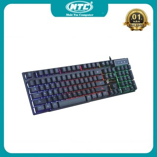 Bàn phím giả cơ có dây gaming R8 1822 giá rẻ - đèn led đa màu (đen)