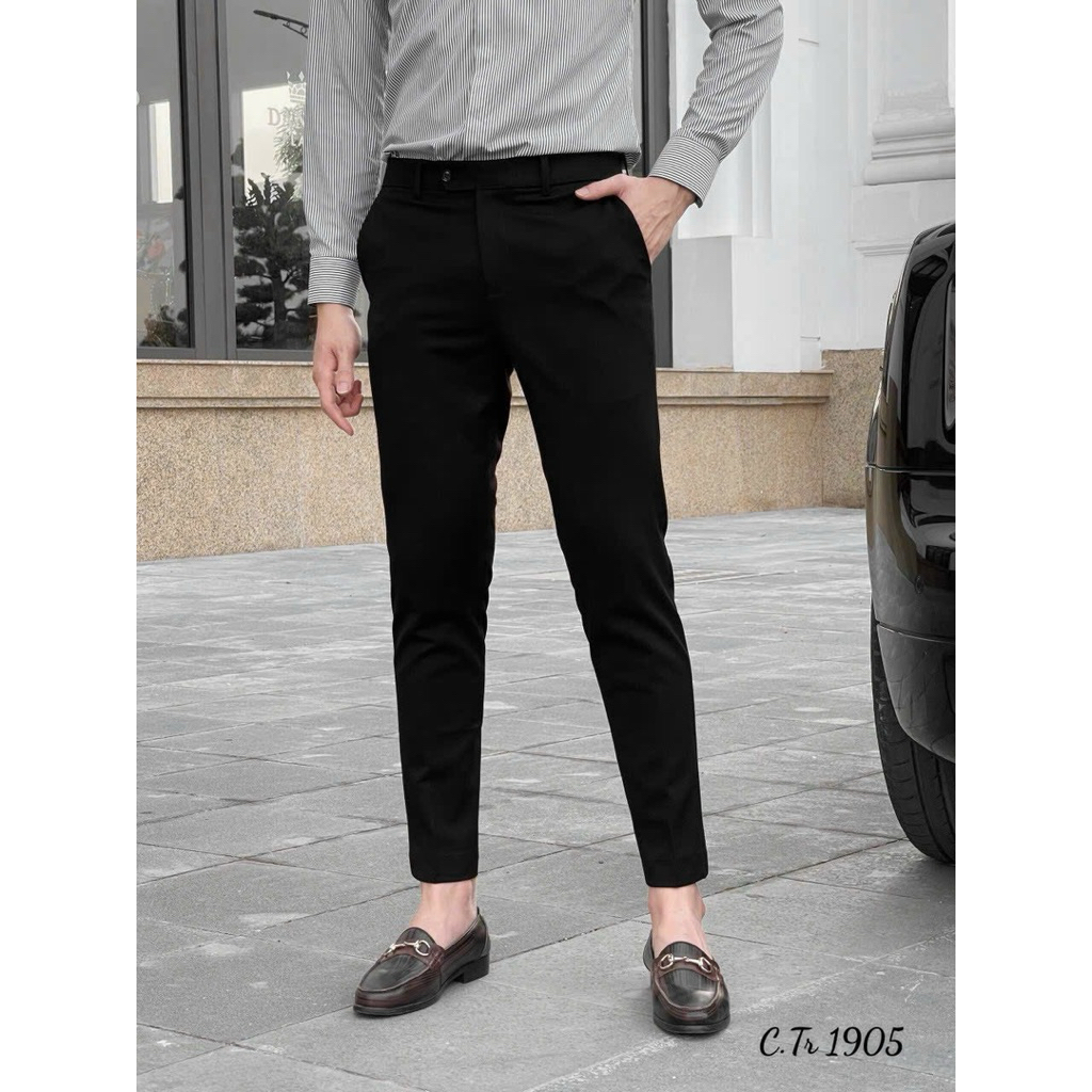 ⚡️[Hight Quality] Quần Âu Trơn Nam Nữ Alida Street Wear Pants - Màu Đen Tuyền Chất Liệu Cao Cấp Loại 1