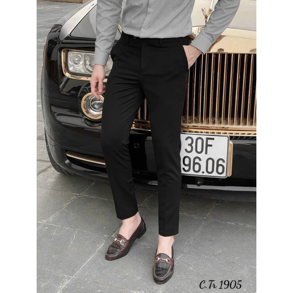 ⚡️[Hight Quality] Quần Âu Trơn Nam Nữ Alida Street Wear Pants - Màu Đen Tuyền Chất Liệu Cao Cấp Loại 1