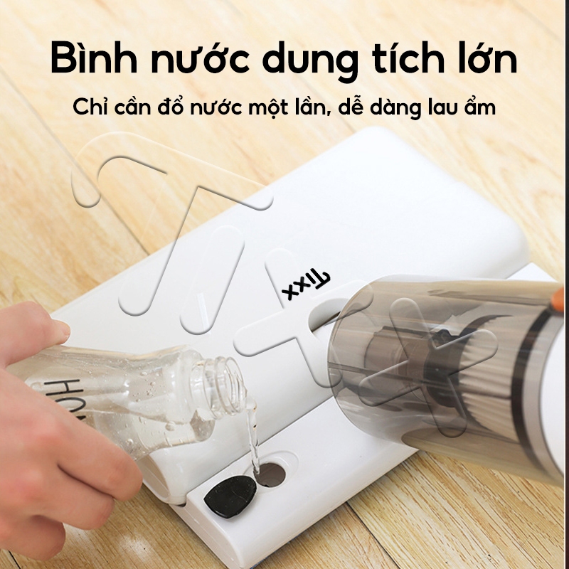 TIXX Máy hút bụi cầm tay 2 trong 1 Hút bụi & lau nhà trọng lượng nhẹ chỉ 1.2kg máy hút bụi đa năng